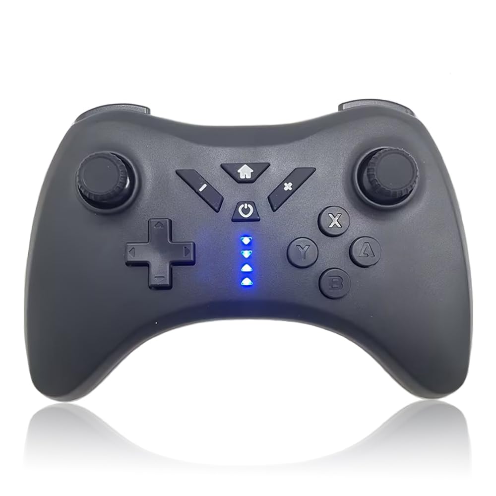 PowerLead Wireless Pro Controller for Wii U, Ergonomic Gamepad with Dual Vibration, Long Battery Life, Precise Joystick, Compatible with Wii U Console